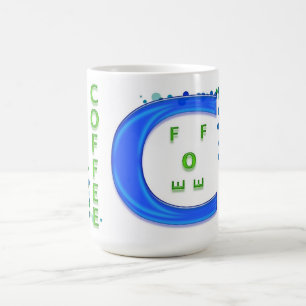 Caneca De Café Café Azul e Verde