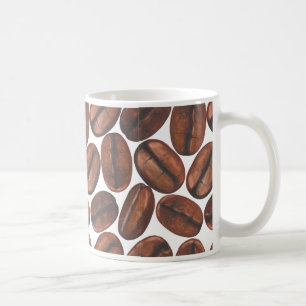 Caneca De Café Café Bean Bliss Mug, café branco