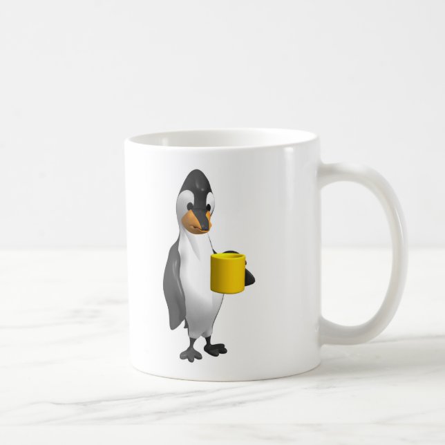 Caneca De Café café bebendo pinguim (Direita)