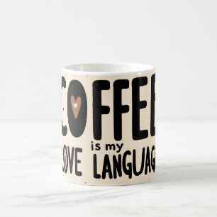 Caneca De Café Café Bonito É Minha Língua De Amor