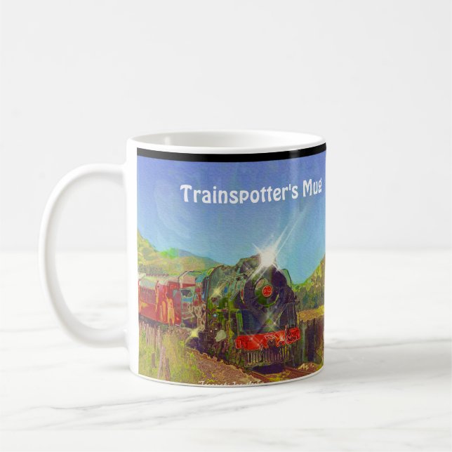 Caneca De Café Café Break Drinkware Mug de Trainspotter (Esquerda)