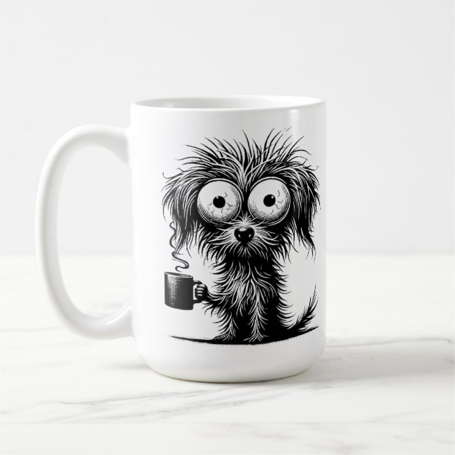 Caneca De Café Café Cachorro caneca caneca 15oz (Esquerda)