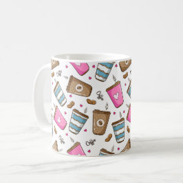 Caneca De Café Café, Café Feijão, Corações, Café Lover