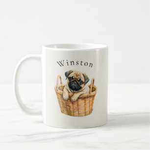 Caneca De Café Café cãozinho bonitinho personalizado e personaliz
