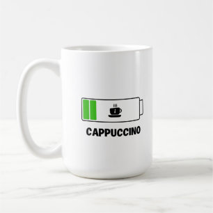Caneca De Café Café Cappuccino Tipografia Minimalista