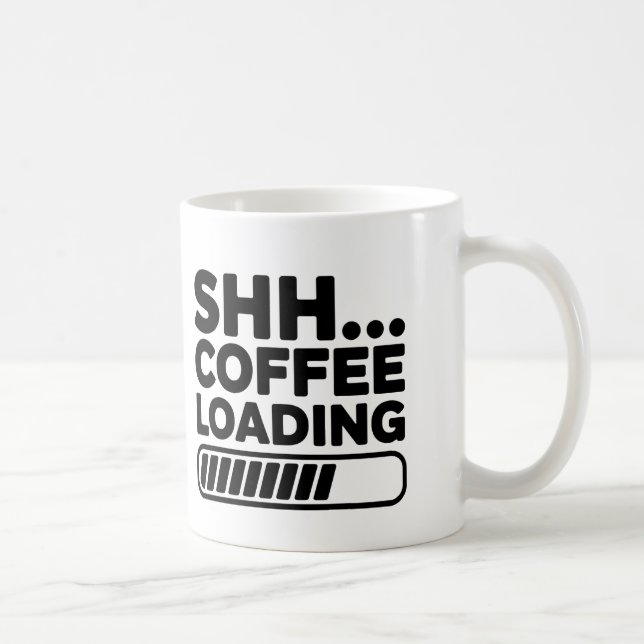 Caneca De Café Café Carregando Mug De Café Engraçado (Direita)