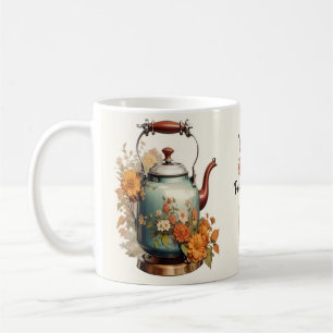 Caneca De Café Café Chá Bonito Flores Florais Design Cute