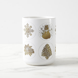 Caneca De Café Café, Chá, Floco de neve, Boneco de neve, Árvore, 