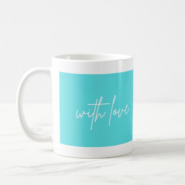 Caneca De Café Café Chá Personalizável com amor (Esquerda)