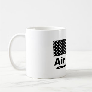 Caneca De Café Café clássico da Força Aérea com bandeira