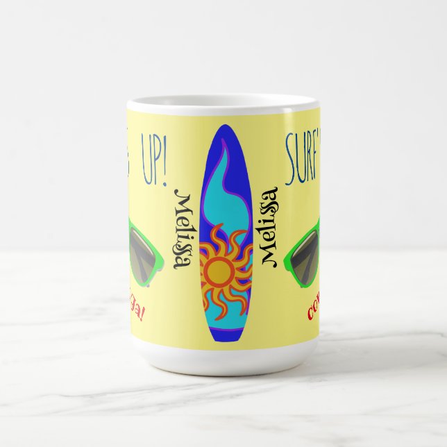 Caneca De Café Café Clássico de Surf Multicolorido Personalizado  (Centro)