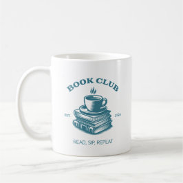 Caneca De Café Café Clube de Livro e Livros Repetir Sip