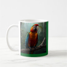 Café Colorido Vibrante de Arara