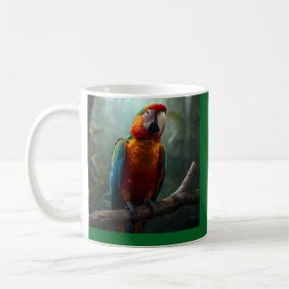 Caneca De Café Café Colorido Vibrante de Arara