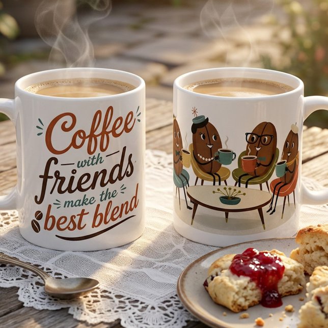 Caneca De Café Café com Amigos (Criador carregado)