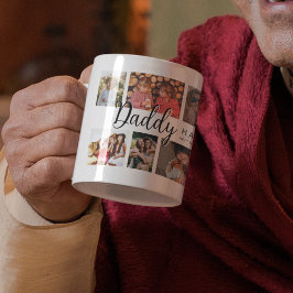 Caneca De Café Café com Colagem de 12 Fotos Personalizado Papai