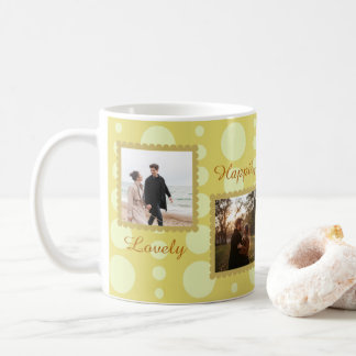 Caneca De Café Café com Design de Amor de Foto de Casal com Texto
