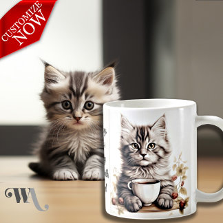 Caneca De Café Café com meu gato