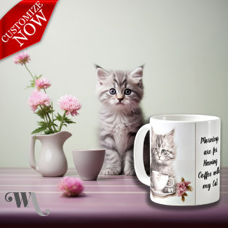 Caneca De Café Café com meu gato
