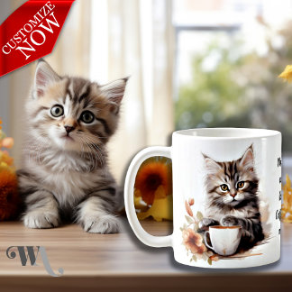Caneca De Café Café com meu gato