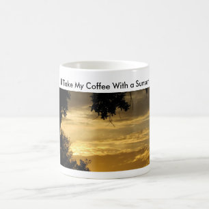 Caneca De Café Café Com Sunset