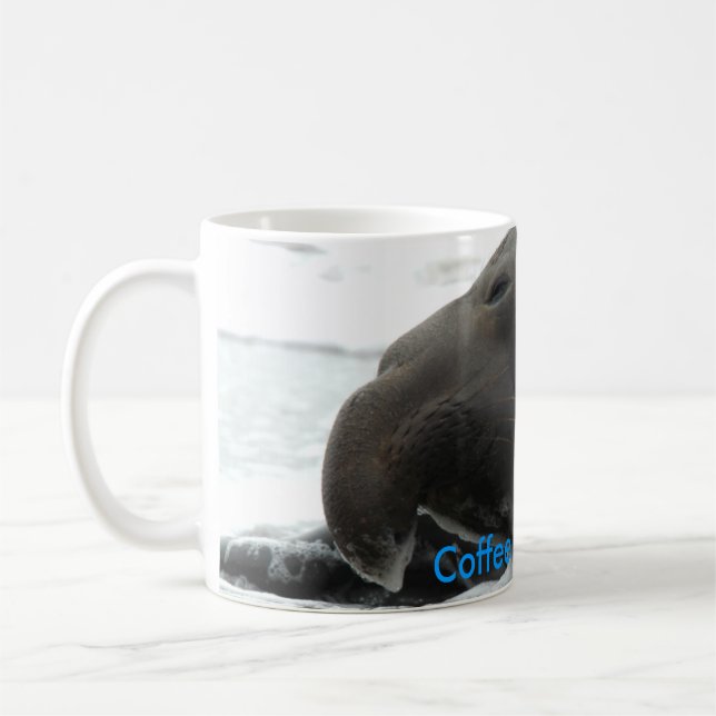 Caneca De Café Café com Teodor, o selo da manhã de elefante (Esquerda)