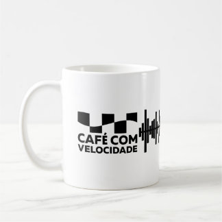 Caneca De Café Café com Velocidade - Caneca Branca 325ml clássica