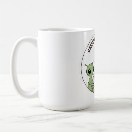 Caneca De Café Café Cósmo Cafeinado Fofo Alien Divertido