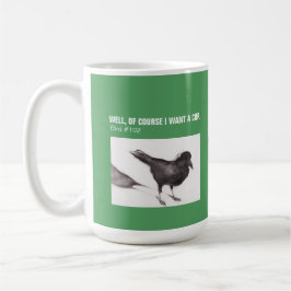Caneca De Café Café CROW Mug 15 oz.