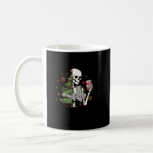 Caneca De Café café da árvore de natal esqueleto