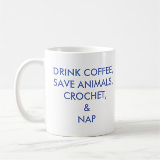 Caneca De Café Café da bebida, animais das economias, Crochet, e