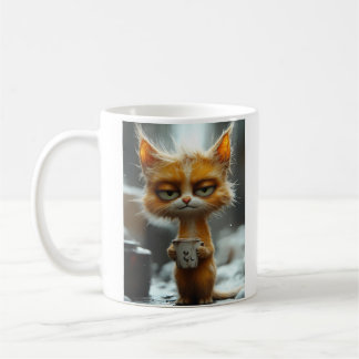 Caneca De Café Café da Manhã de Gato Grumpy