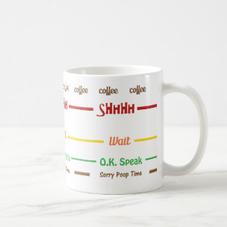 Caneca De Café Café da Manhã Engraçado Não fale