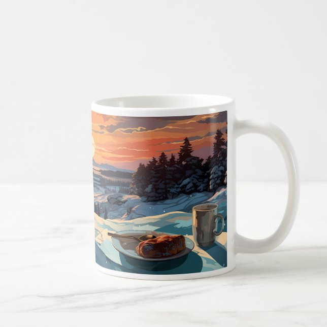 Caneca De Café Café Da Manhã, Inverno E Sol (Direita)