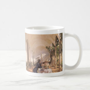 Caneca De Café Café da manhã na Loggia por John Singer Sargent