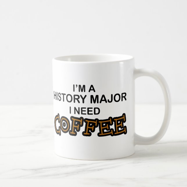 Caneca De Café Café da necessidade - major da história (Direita)