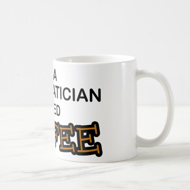 Caneca De Café Café da necessidade - matemático (Direita)