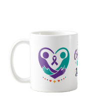 Café de Apoio à Saúde Mental com Laço Roxo