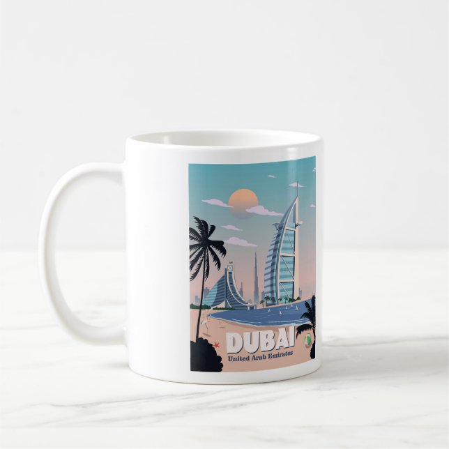 Caneca De Café Café de Dubai Mug - Tamanho 11oz (Esquerda)