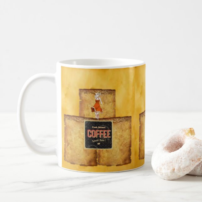 Caneca De Café Café de Mug (Com Donut)