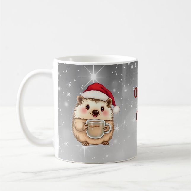Caneca De Café Café de Natal doouriço-cacheiro  (Esquerda)