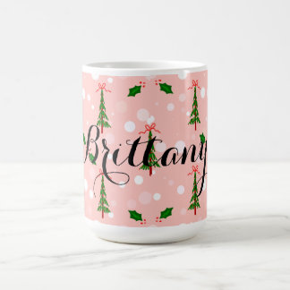 Caneca De Café Café de Natal Personalizado Árvores de Natal