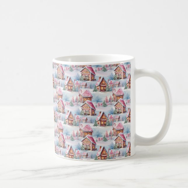Caneca De Café Café de Natal Rosa Migra (Direita)