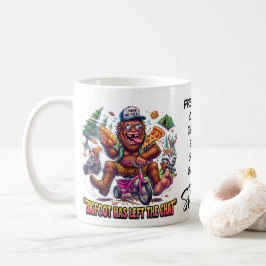 Caneca De Café Café de Pequeno Almoço do Pé-Grande Sasquatch Feli
