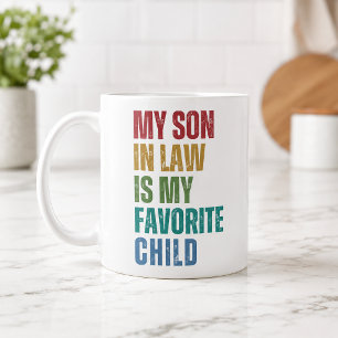 Caneca De Café Café do Genro Engraçado Filho Favorito