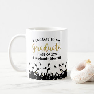 Caneca De Café Café do presente da graduação de Congrats