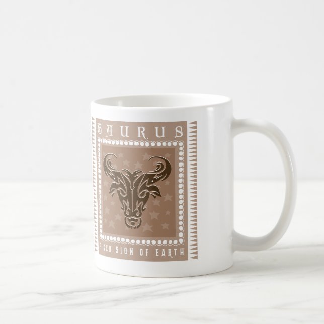 Caneca De Café Café do Taurus do zodíaco (Direita)
