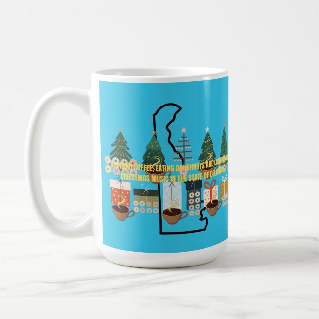 Caneca De Café Café, Donuts e Música de Natal em Delaware (Esquerda)