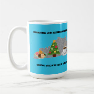 Caneca De Café Café, Donuts e Música de Natal no Kentucky