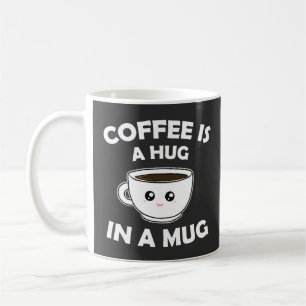 Caneca De Café Café é abraço em uma caneca Kawaii